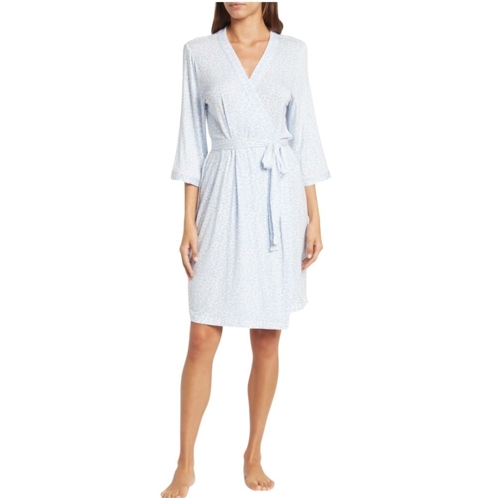 PJ salvage flower print Self Tie Robe